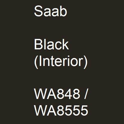 Saab, Black (Interior), WA848 / WA8555.